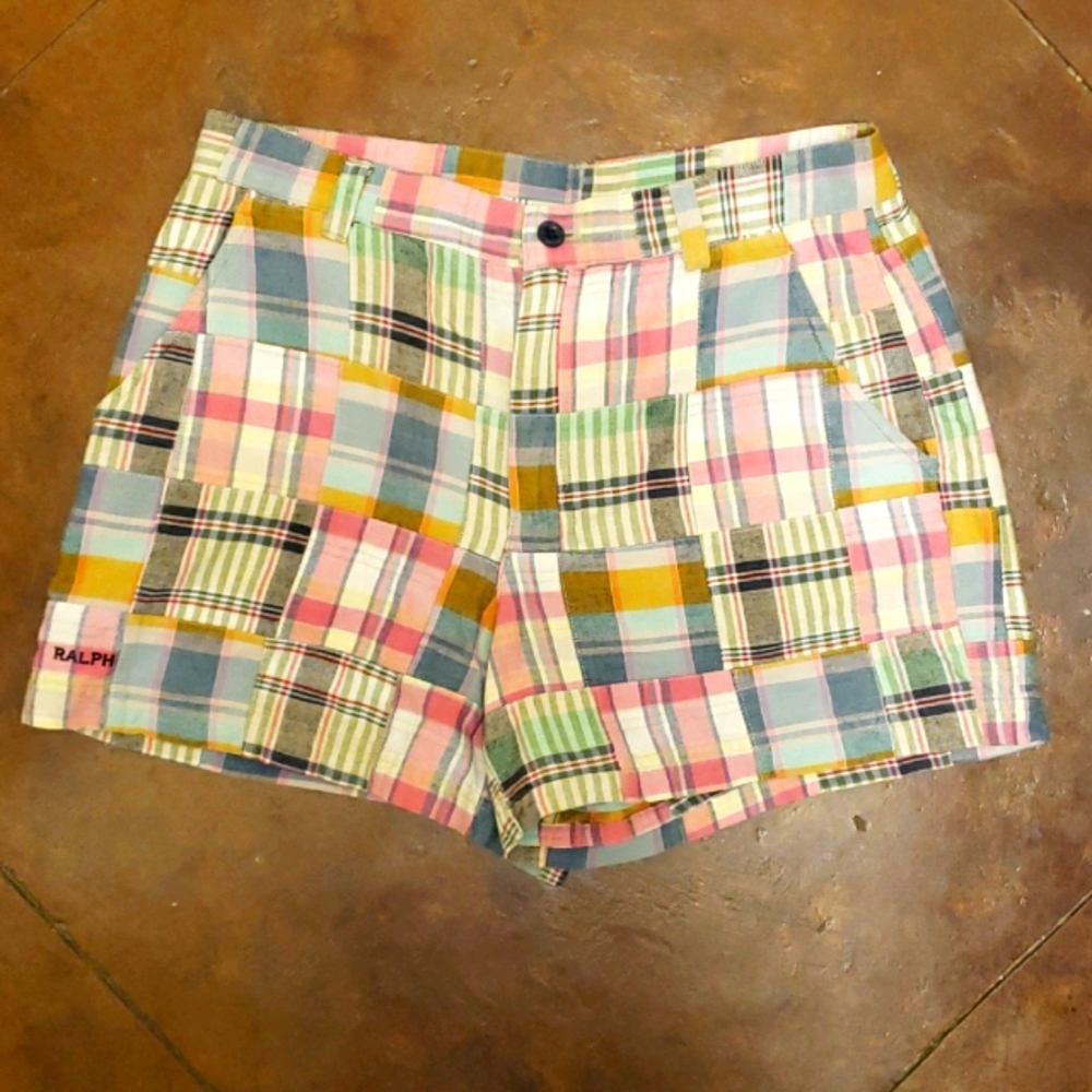 Ralph Lauren "Ralph" Madras Plaid Shorts - Size 6